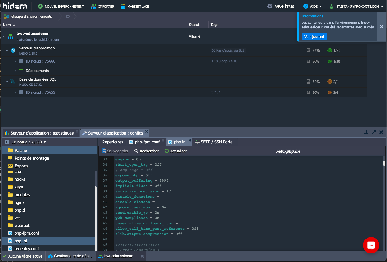 Interface Hidora UI