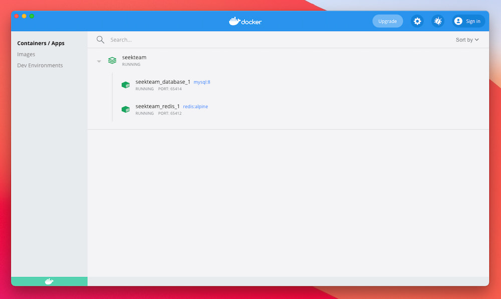 Liste des containeurs Docker