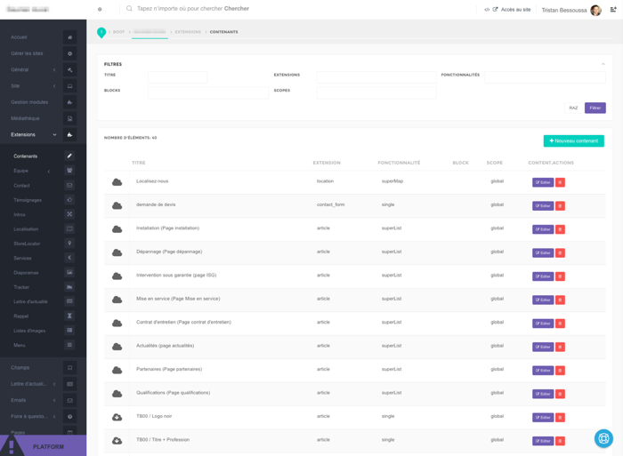 Screenshot yproximite v2 - Listing